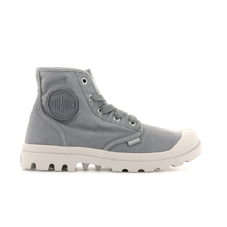 Dámské Boty Palladium Pampa Hi Šedé | CZ FEX-87B